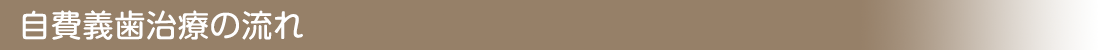 自費義歯治療の流れ