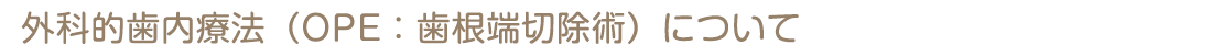 外科APF（歯冠長延長術）について
